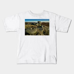 Along the Southern Edges of Kinder Scout Kids T-Shirt